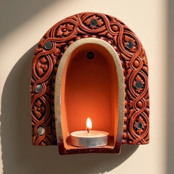 Mirror & Mitti Arch Jharokha (Set of 2)