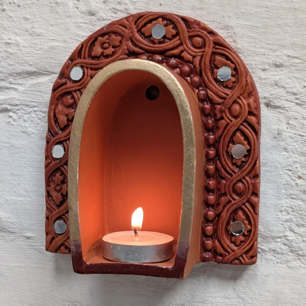 Mirror & Mitti Arch Jharokha (Set of 2)