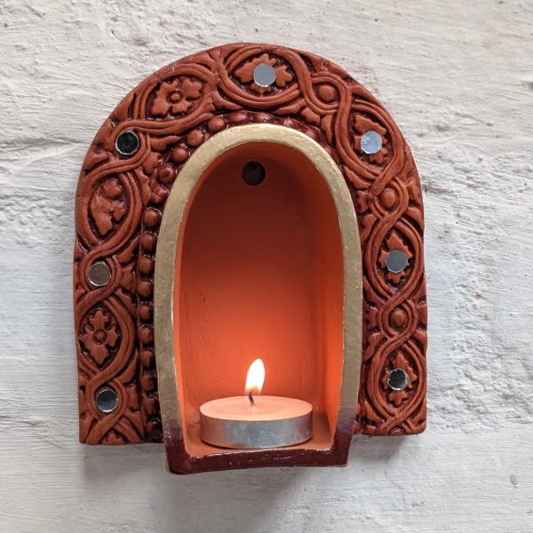 Mirror & Mitti Arch Jharokha (Set of 2)